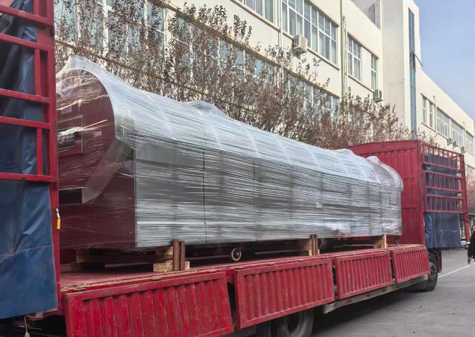 許昌智工8米全套電磁流水線炒貨設(shè)備發(fā)貨